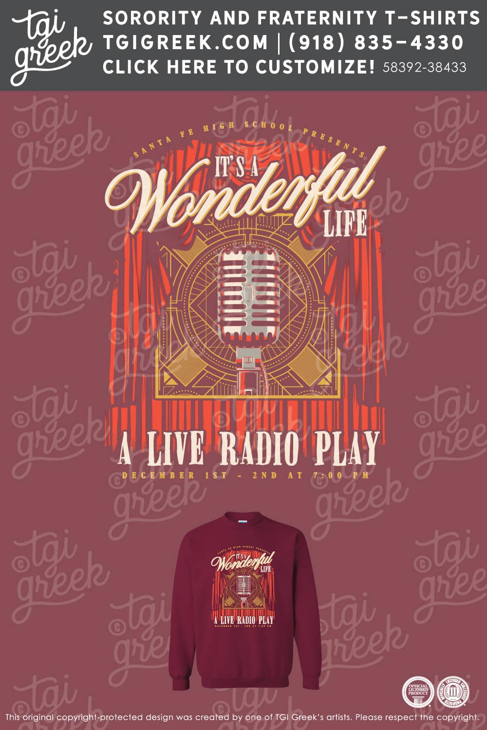 Edmond Santa Fe HS – Wonderful Life Tees