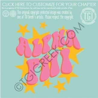 TGI-Alpha Phi bell bottom Stars