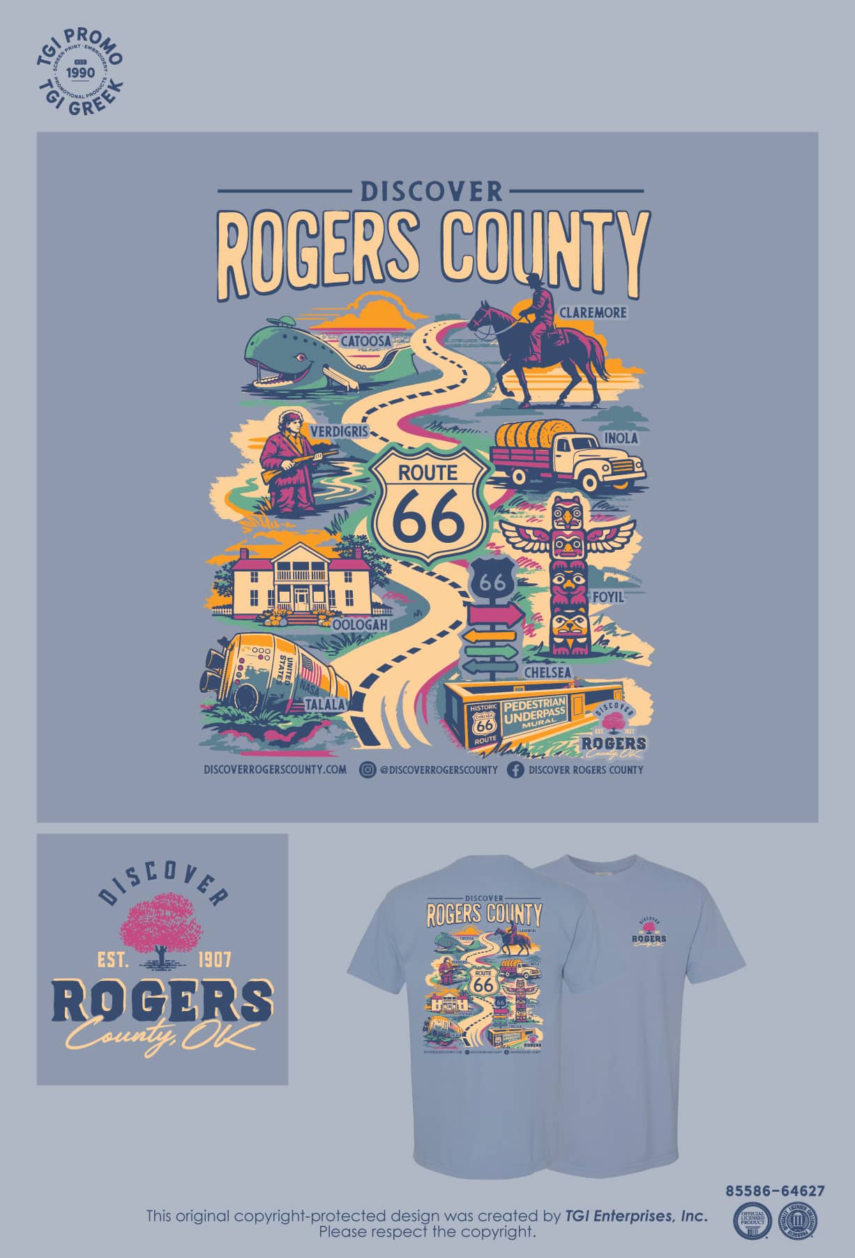 Rogers County Tourism Interlocal Cooperative – Discover Rogers County Tee