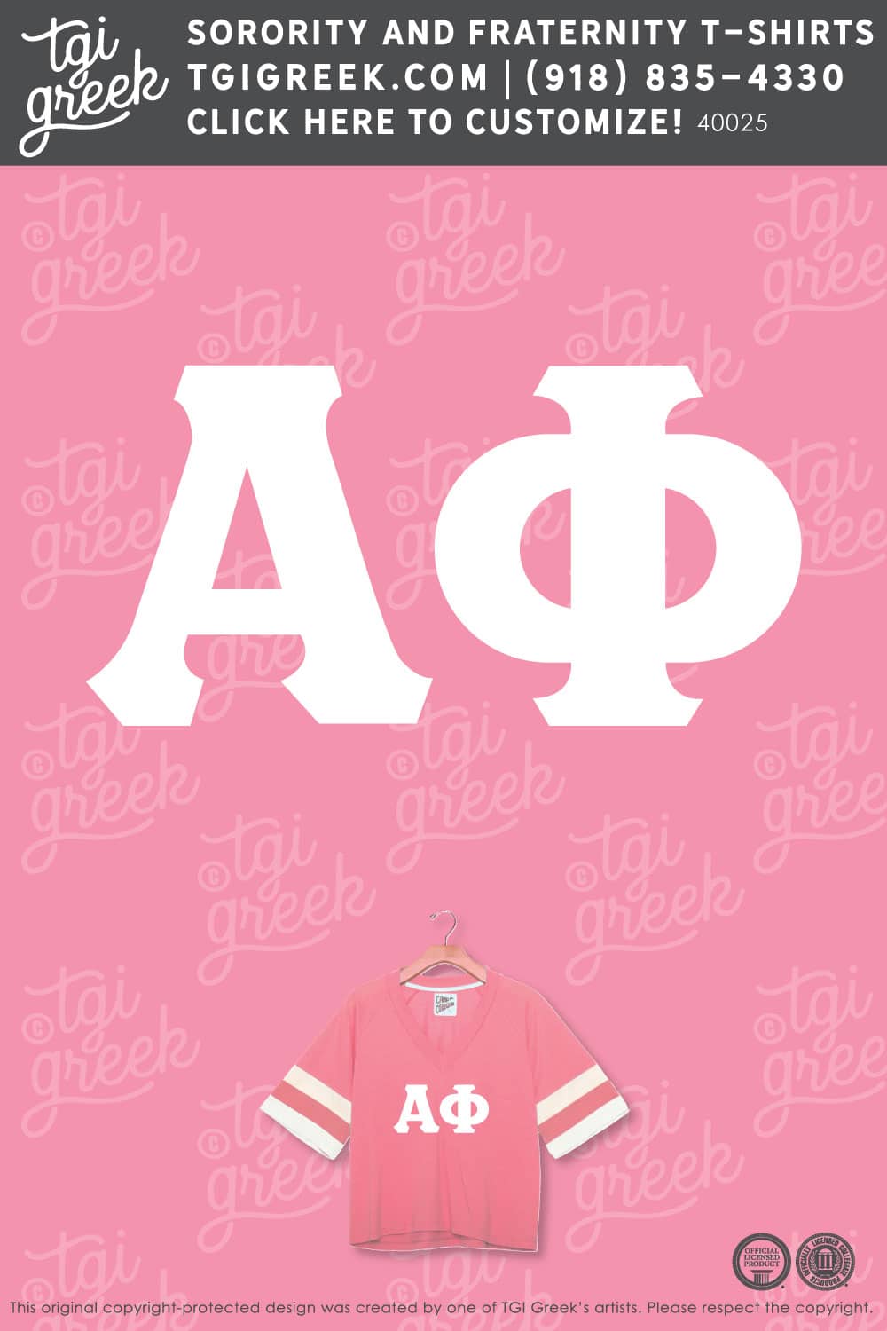 Alpha Phi – OU Bid Day Jersey